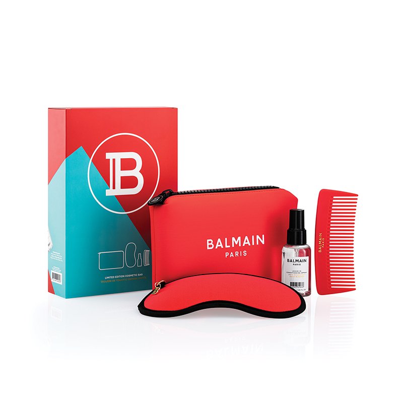 Balmain Cosmetic Bag Red SS21 rinkinys Ubela
